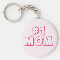 #1 Mom Number One Mom Keychain keychains