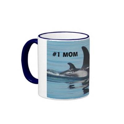 #1 Mom Orca/Killer Whale Mug by OrcaWatcher