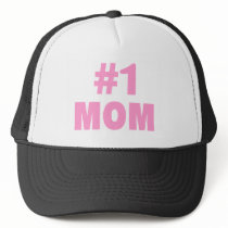 #1 Mom (Pink) hats by TeeZazzle #1 Mom (Pink) hats