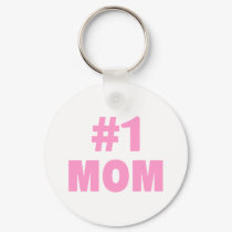 #1 Mom (Pink) keychains