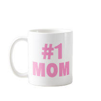 #1 Mom (Pink) mugs