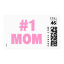 #1 Mom (Pink) postage by TeeZazzle #1 Mom (Pink) postage