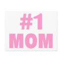 #1 Mom (Pink) postcards by TeeZazzle #1 Mom (Pink) postcards