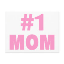 #1 Mom (Pink) postcards