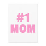 #1 Mom (Pink) Post Card