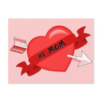 #1 Mom Postcard
