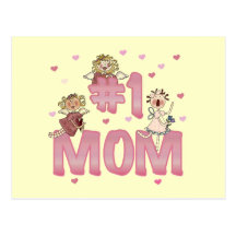 #1 Mom T-shirts and Gifts Post Card