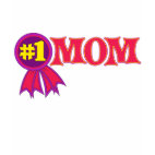 #1 Mom Ladies Long Sleeve T-Shirt