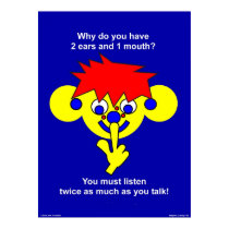 1 mouth 2 ears posters by lonvig 1 mouth 2 ears posters