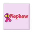 #1 Nephew Square Magnet
