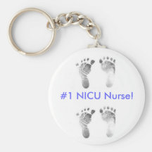 #1 NICU Nurse! (blue) Keychain