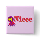 #1 Niece Square Button