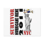 #1 NYC Survived Hurricane Irene Postcard