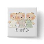 1 of 3 Triplets Pinback Button