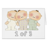 1 of 3 Triplets Greeting Cards
