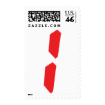 1 one red alarm clock digital stamps