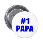 #1 Papa (Blue) Pinback Buttons