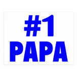 #1 Papa (Blue) Postcards