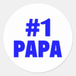 #1 Papa (Blue) Sticker