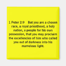 1 Peter 2:9    But you are a chosen race, a roy... Magnets