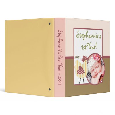 1" Photo Binder Scrapbook Abby's Farm Pink Girly by KammieLand