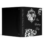 1" Photo Binder Scrapbook Black White Floral