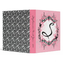 1" Photo Binder Scrapbook Butterfly Zebra Print