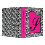 1" Photo Binder Scrapbook Hot Pink Zebra Print