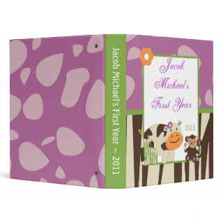 1 Inch Photo Binder Scrapbook Jacana Purple Animals