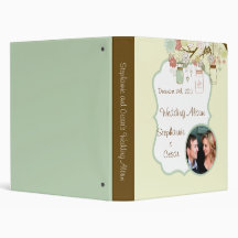 1" Photo Binder Scrapbook Spring Floral Mason Jars