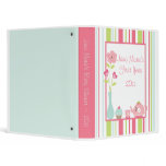 1" Photo Binder Scrapbook Tea Party Pink Pastel