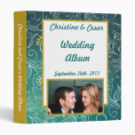 1" Photo Binder Scrapbook Teal/Yellow Mustard Flor
