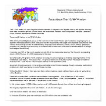 1 Poster - Facts about the 10/40 Window posters by SOGI_Staff 1 Poster - Facts about the 10/40 Window posters