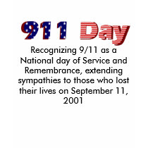 1, Recognizing 9/11 as a National day of Servic... t-shirts
