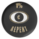 1% repent euro plate