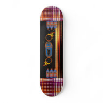 1-silk-black-background, trippy-plaid-design-co... skateboards by mags_19 1-silk-black-background, trippy-plaid-design-co... skateboards