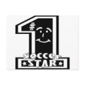 #1 Soccer Star postcards