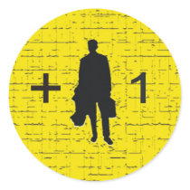 1 ROUND STICKER