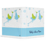 1" Stork Baby Boy Photo Album binders