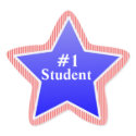 #1 Student Star Stickers