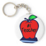 #1 Teacher (Apple/Books) Key Chain