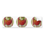 #1 teacher apple bumper sticker