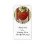 #1 teacher apple custom address label