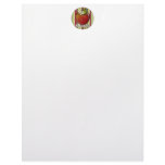 #1 teacher apple letterhead design