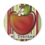 #1 teacher apple fridge magnet