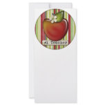#1 teacher apple rack card template