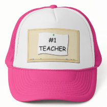 #1 Teacher Corkboard Hat