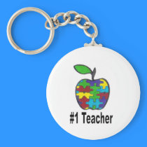 #1 Teacher Keychain keychains