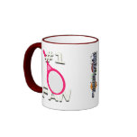 #1 Tennis Fan (Hot Pink Racket) Mug
