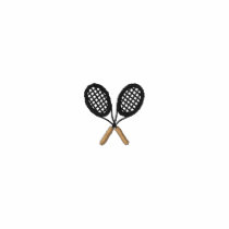 1" Tennis Racquets embroidered shirts by ZazzleEmbroidery 1" Tennis Racquets embroidered shirts